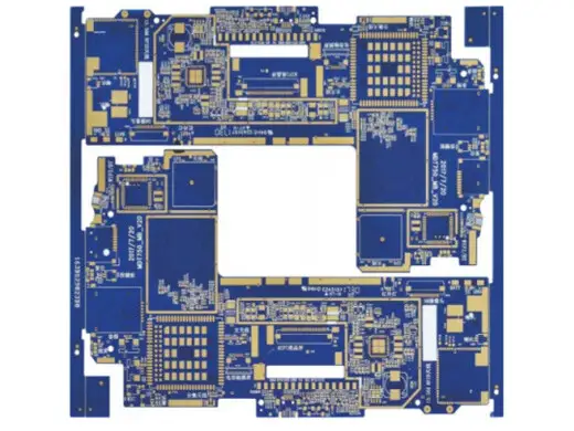 汽车中控线路板 微型BGA+半孔 2层沉金 线宽0.1mm