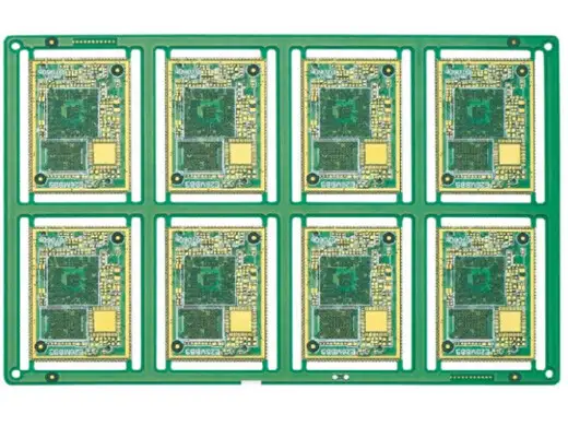 蓝牙模块半孔PCB 4层沉金工艺 0.1mm细线路