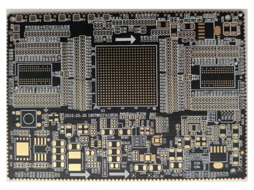半孔通孔模块板 8层1.2mm 线宽102um线距102um 化金