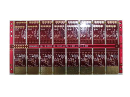 二阶HDI盲孔对接无埋孔 40G光模块 8层1.0mm 镍钯金