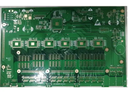 路由器交换机PCB 4层1.6mm化金 线宽/线距0.127mm