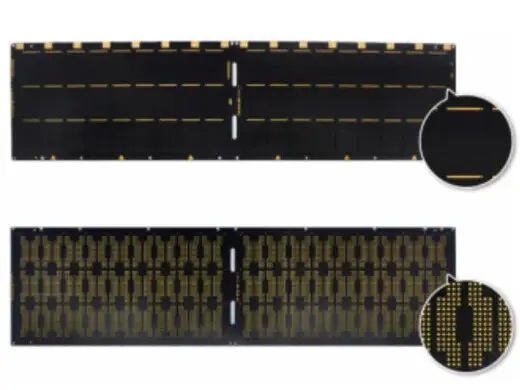 SSD固态硬盘PCB 2层0.23mm 线宽40um线距20um 电软金