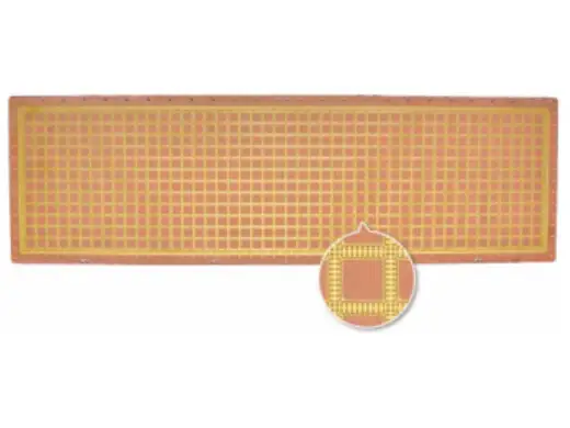 超薄Coreless 2层0.25mm 电软金表面PCB