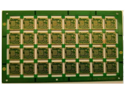 半孔二阶HDI 6层0.6mm 线宽76um/线距89um 物联网模块PCB